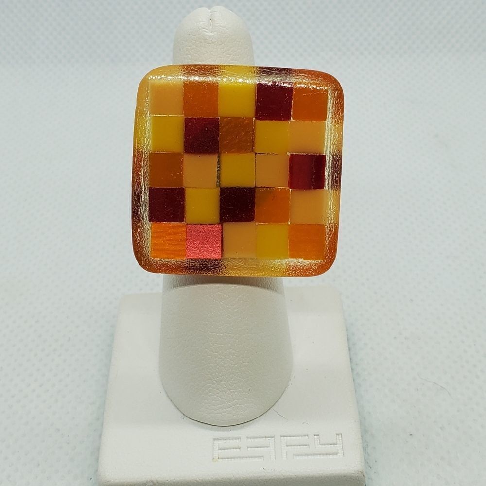 Adjustable Orange, Red, & Yellow Ring - Picture 2 of 6